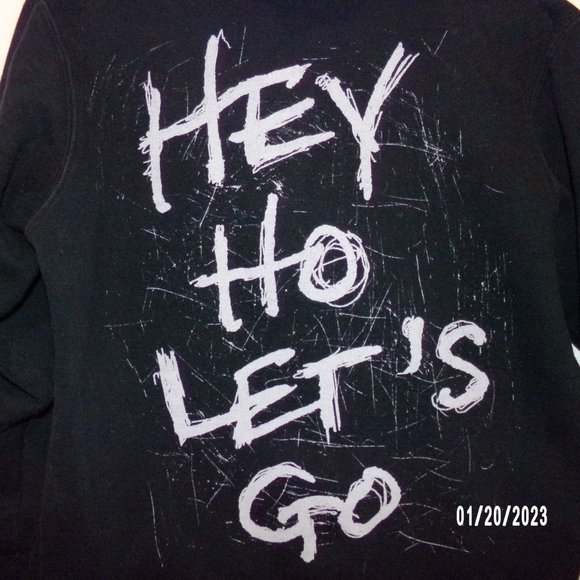 Other - Ramones black zip up hoodie sweater size small